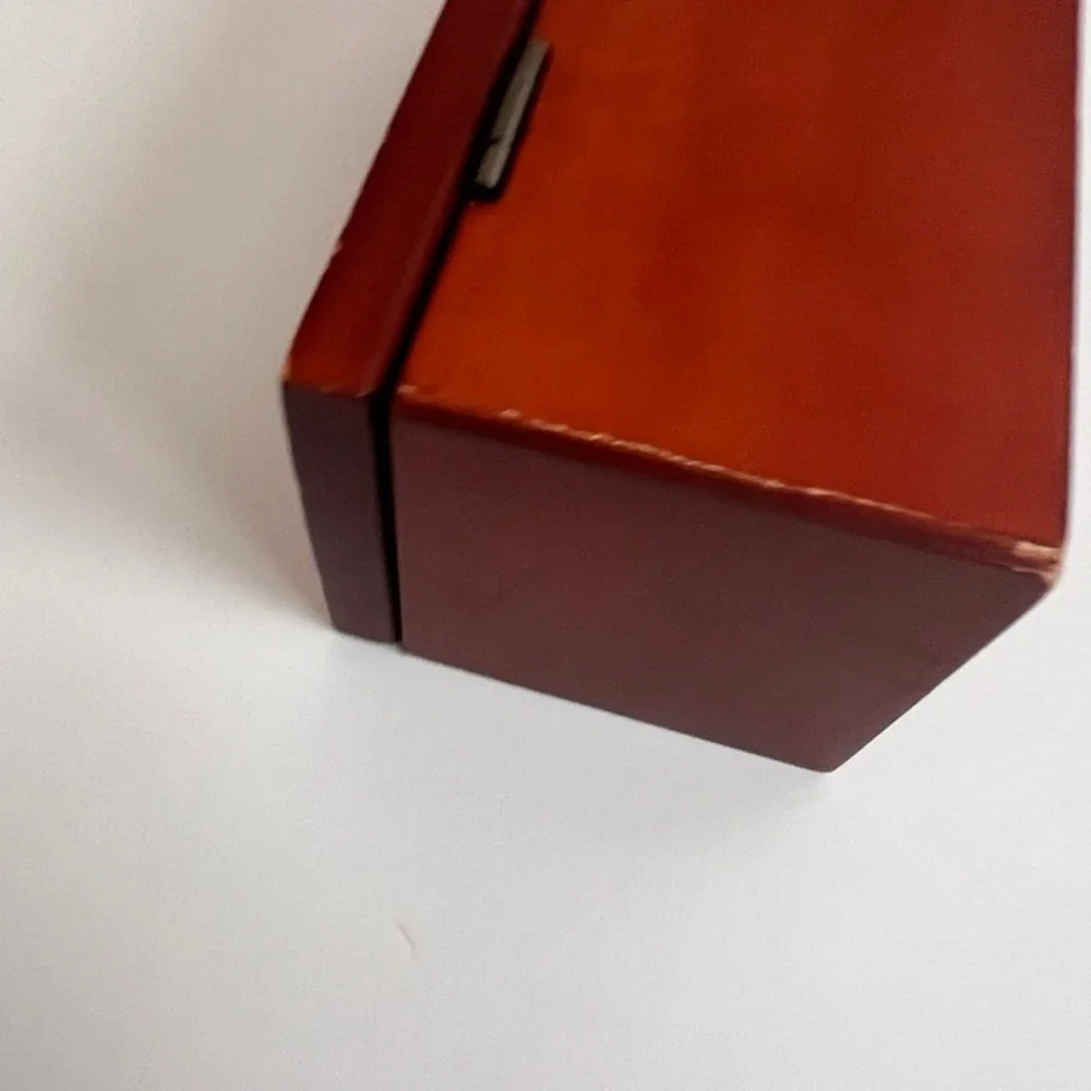 Disney Parks‎ Mickey Mouse Wooden Keepsake Trinket Box Cherry Finish